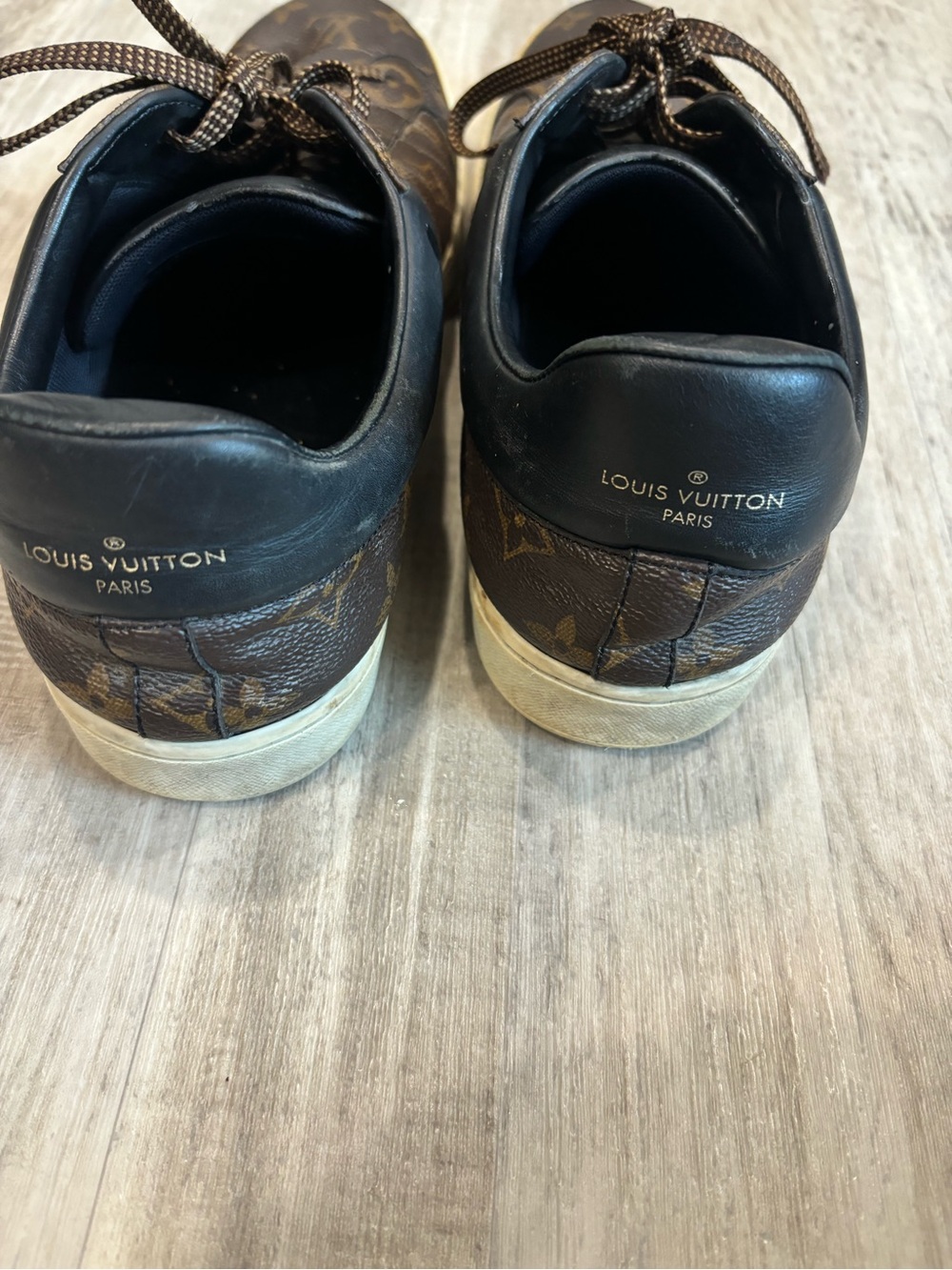 Louis Vuitton Brown Monogram Canvas Low-Top Sneakers - Picture 6 of 7